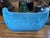 Ferm Living Rico 2 Seater Sofa in Blue Velvet For Sale - Image 4 of 6