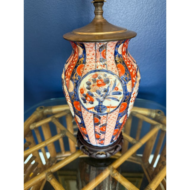 Japanese Japanese Imari Lamp, Early 20th Century For Sale - Image 3 of 10