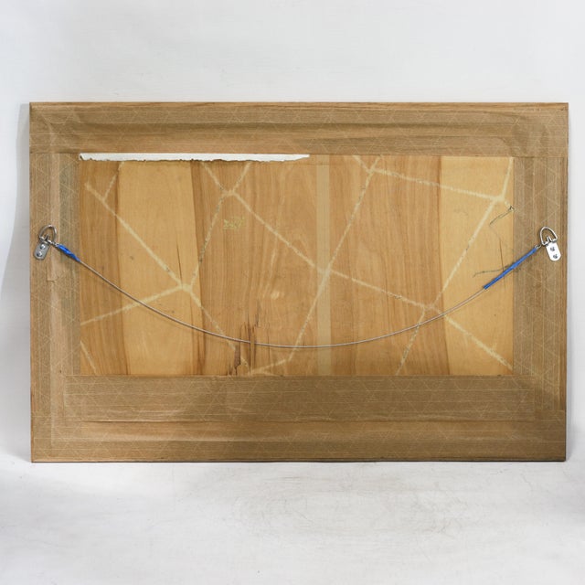 Asparagus Vintage Maritime Harbor Painting Framed Coastal Seascape With Masted Sailing Ships For Sale - Image 8 of 10