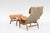 Bruno Mathsson Set of Vintage Pernilla Lounge Chair and Ottoman by Bruno Mathsson for Dux, 1969 For Sale - Image 4 of 8