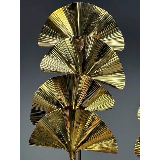 Carlo Giorgi, Bottega Gadda, Ginko Leaf Floor Lamps, Italy, 1970s For Sale - Image 9 of 12