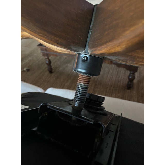 Old Hickory Tannery Brown Leather Adjustable Executive Office Chair For Sale - Image 18 of 18