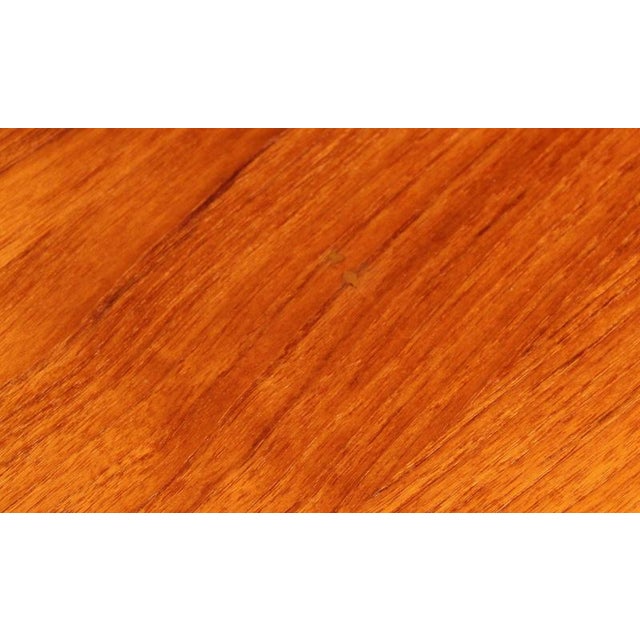 Mid-Century Danish Extendable Teak Dining Table, 1970s For Sale - Image 9 of 12