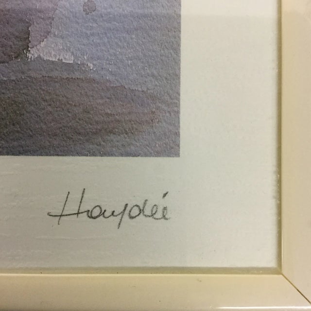 Floral Arrangment Watercolor Lithograph For Sale - Image 4 of 11