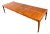 1970s Restored Michael Taylor for Baker Walnut & Black Lacquer Extension Dining Table For Sale