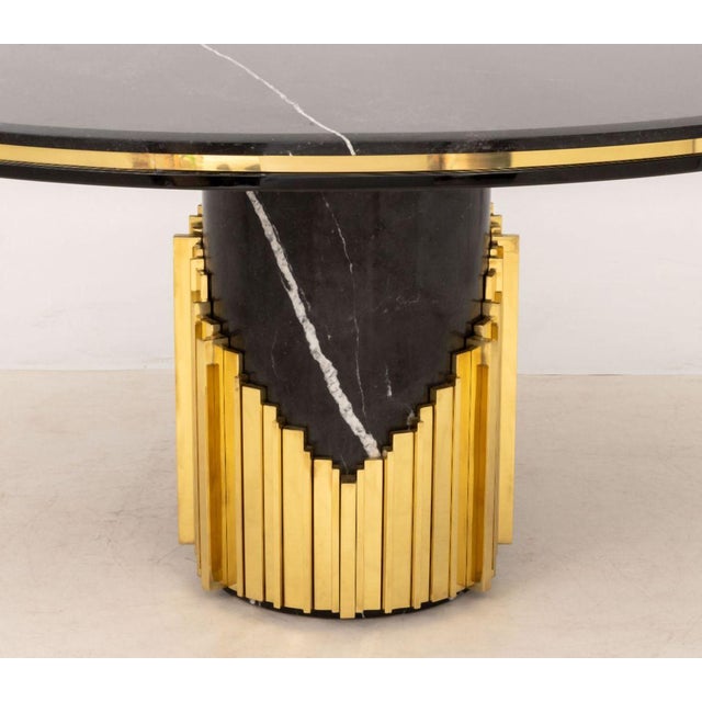 Luxxu Luxxu "Littus" Black Marble Dining Table For Sale - Image 4 of 8