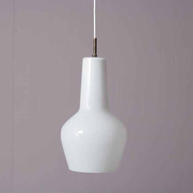 Glass Hanging Lamp by Massimo Vignelli for Venini, Italy, 1950s For Sale - Image 7 of 11