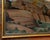 Paper Mid-Century Modernist Oil Pastel Landscape Painting, Signed Bower For Sale - Image 7 of 16