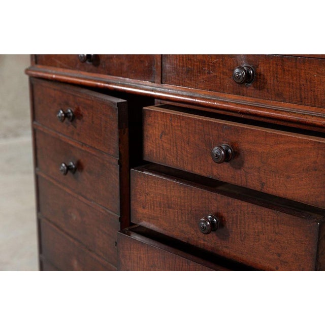 19th Century English Mahogany & Marble Top Collectors Cabinet, 1860s For Sale - Image 14 of 18