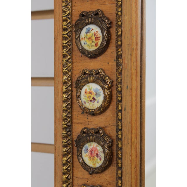 French Louis XVI Style Console & Mirror W. Sevres Plaques For Sale - Image 16 of 18