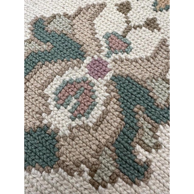Mid-Century Portuguese Needlepoint Rug, 1940s For Sale - Image 18 of 18