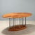 Vintage Oval Walnut Table, 1980s For Sale - Image 9 of 9