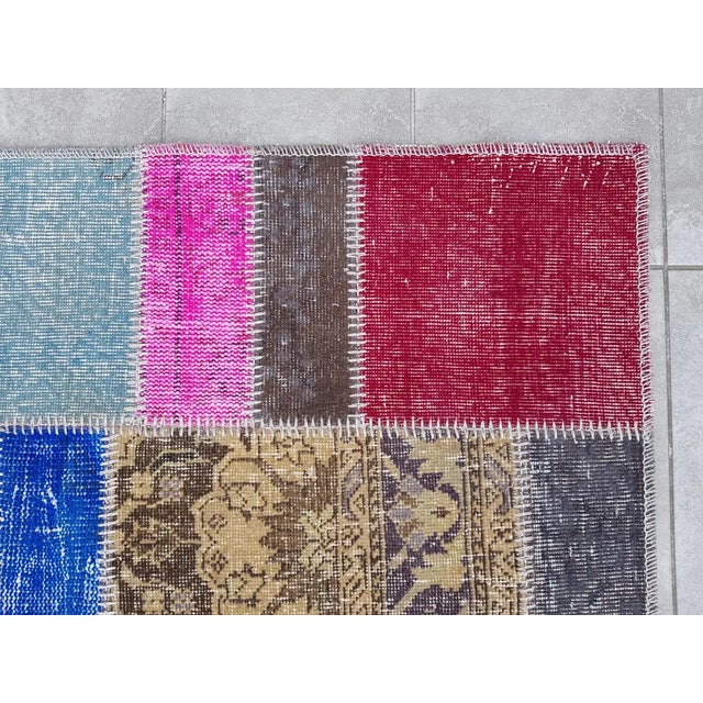 Tan Oushak Vintage Anatolian Runner For Sale - Image 8 of 10