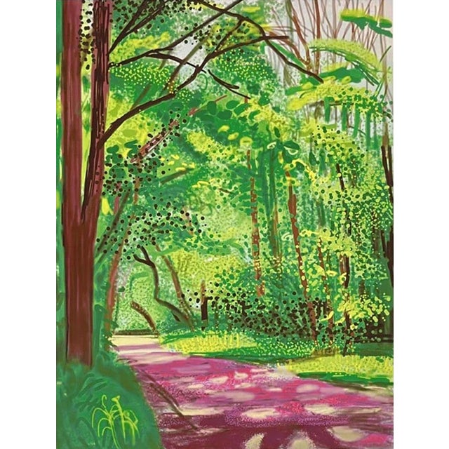Contemporary David Hockney 28th April 2011 (The Arrival of Spring) Official Exhibition Poster For Sale - Image 3 of 3