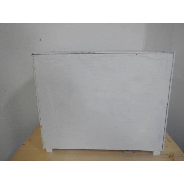 Wood Table Chest of 6 Drawers, 1980s For Sale - Image 7 of 12