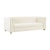 Wood Wafa Cream Velvet Sofa For Sale - Image 7 of 7