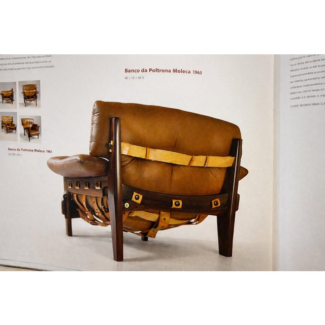 “Moleca” Lounge Chair with Ottoman in Rosewood & Fabric, Sergio Rodrigues, Brazil, 1963- Lot 214-346A For Sale - Image 17 of 17