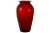 Mid-Century Modern Ruby Red Glass 9” Vase For Sale - Image 3 of 3