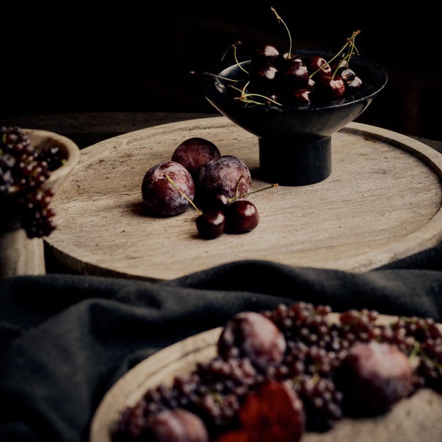 Crafted from solid travertine, the Sutton Tray Set effortlessly infuses warmth and natural elements into your space....