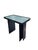 A striking pair of Postmodern accent tables that embody the clean lines and bold material contrasts of 1980s design....