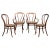 Large Slender Bentwood Dining Set by Thonet - Set of 4 For Sale - Image 10 of 10