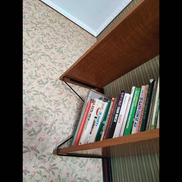 Sideboard with Wall Bookcase, 1970s, Set of 2 For Sale - Image 10 of 14