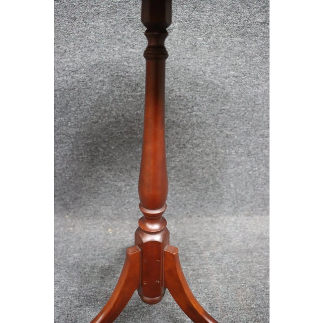 Eldred Wheeler tea table in Cherry wood. Made in MA, legs 20"w.