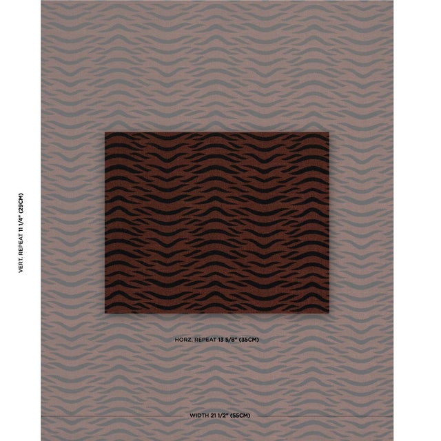 Sabi Tiger Stripe is a wildly chic abstract animal pattern and a go-to fabric that traverses decorative styles. This...
