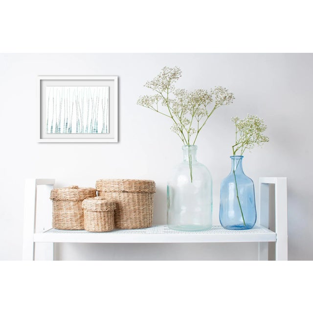 Watercolor/work on paper Edition: Unique, Unframed. This work on paper is made with thread and watercolor.It is adrawing...