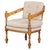 Vintage Italian Armchair in Carved Wood, 1975 For Sale - Image 10 of 10