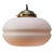 Mid-Century Modern Mid-Century White Matte Opaline Glass and Brass Pendant Lights For Sale - Image 3 of 9