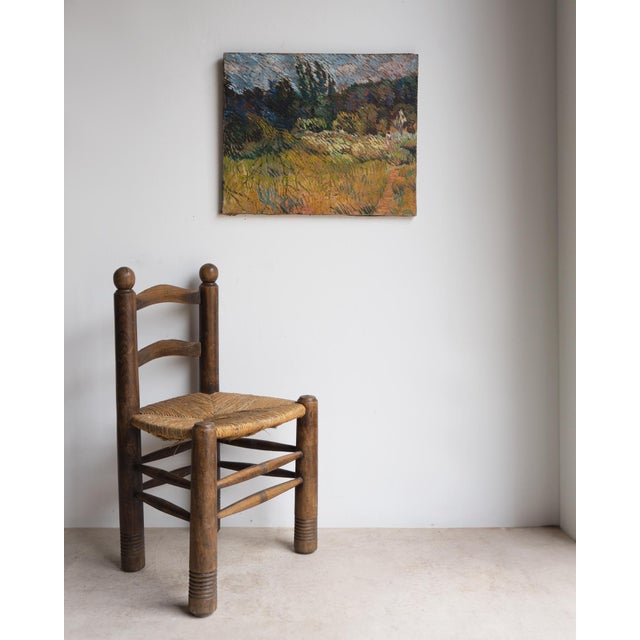 Vintage Expressionist Landscape, Original Oil Painting by Leonard Bennetts, C. 1970s For Sale - Image 9 of 14