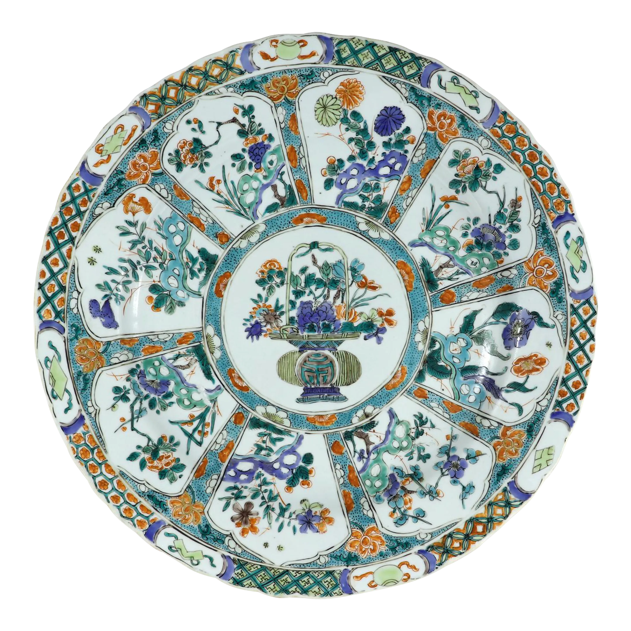 Chinese Porcelain Famille Verte Large 