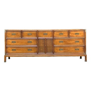 Vintage Boho Henredon Campaign Dresser For Sale