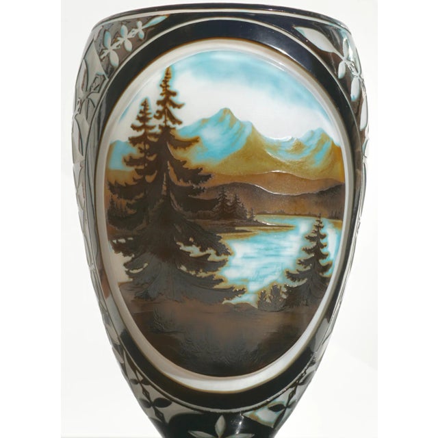 Monumental D’Argental Paul Nicolas Cameo Landscape Vase For Sale In Dallas - Image 6 of 9