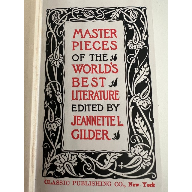 English Complete 1910 Miniature Library – Master Pieces of the World’s Best Literature (8 Vols.) For Sale - Image 3 of 12