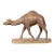 19th Century Italian Carved Wooden Dromedary Camel Sculpture on Oval Base For Sale