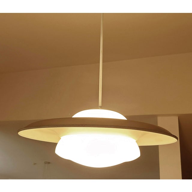 Large Art Deco Glass Pendant Lights, 1930s, Set of 2 For Sale - Image 11 of 18