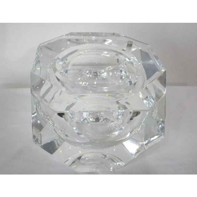 Gem Lucite Ice Bucket by Alessandro Albrizzi Italy For Sale - Image 9 of 9