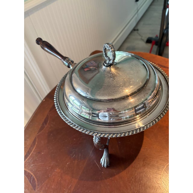 Modern Silver Buffet Chaffing Serving Dish Set For Sale - Image 3 of 8