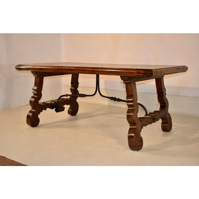 1900 - 1909 Oak and Walnut Spanish Parquet Top Table, Circa 1900 For Sale - Image 5 of 10