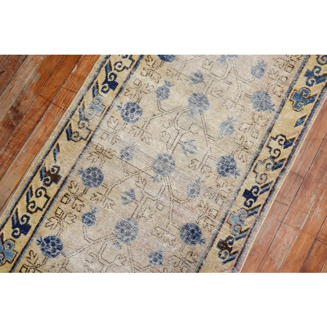 Antique Khotan Runner, 2'6'' X 14' For Sale - Image 10 of 17