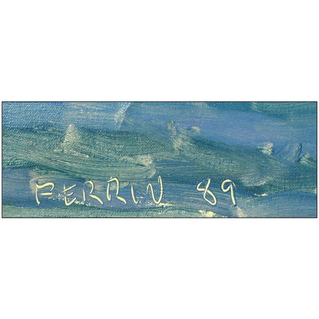 Contemporary 1980s On Peninsula Of Blue, Douglas Ferrin For Sale - Image 3 of 4