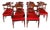 Antique 19th Century Regency Flame Mahogany High Dining Chairs, Set of 10 For Sale