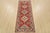 Farmhouse Kazak Runner 2’7” X 6’5” Red Wool Tribal Hand-Knotted Oriental Rug For Sale - Image 3 of 12