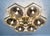 21st Century Hive Satin Brass Smoky Bubbles Murano Flush Mount by Fabio LTD For Sale - Image 9 of 9