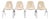 Set of Four Herman Miller DSS Mid-Century Fiberglass Side Chairs For Sale