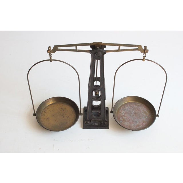 Antique Castiron and Brass Pharmacy Scale, 1900s For Sale - Image 18 of 18