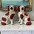 Bring timeless English country charm to your home with this delightful pair of vintage Staffordshire Ware spaniel dogs,...
