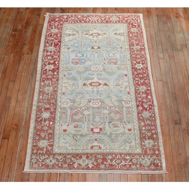 An accent size early 20th century Persian Malayer rug. Measures: 4' x 6'10".